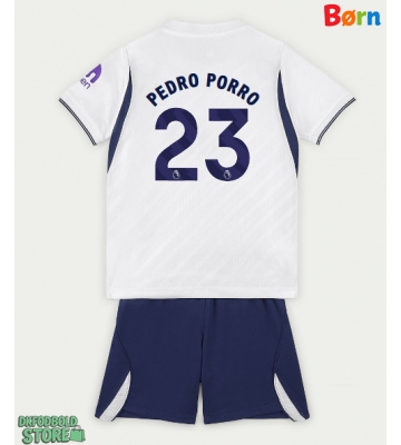 Tottenham Hotspur Pedro Porro #23 Replika Babytøj Hjemmebanesæt Børn 2026-27 Kortærmet (+ Korte bukser)